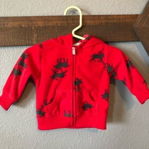 Carters zip-up fleece. 3 months.